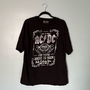 AC/DC Licensed Band Tee Graphic T-Shirt Concert Men’s XL Black